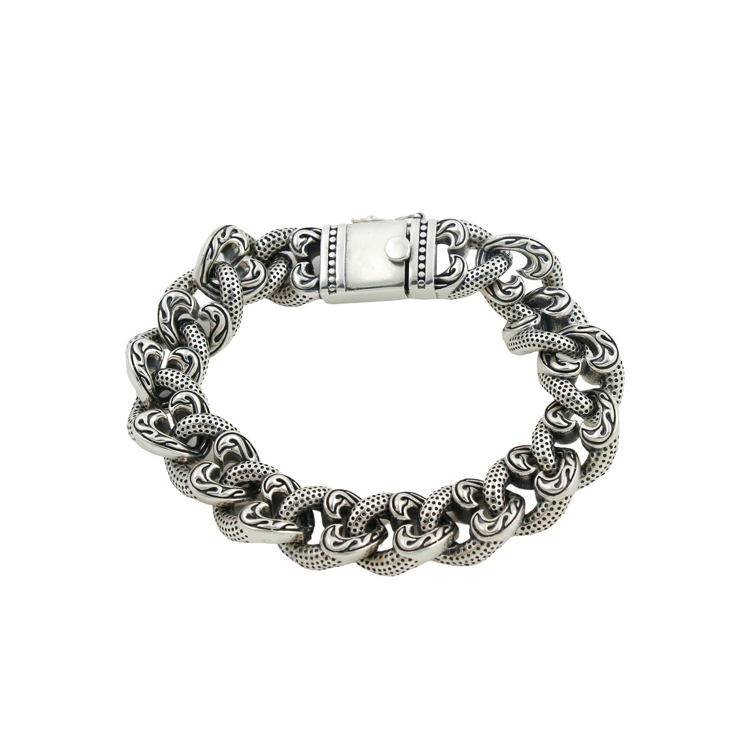 Heart Shaped Curb Chain Bracelet - Kingdom Jewelry