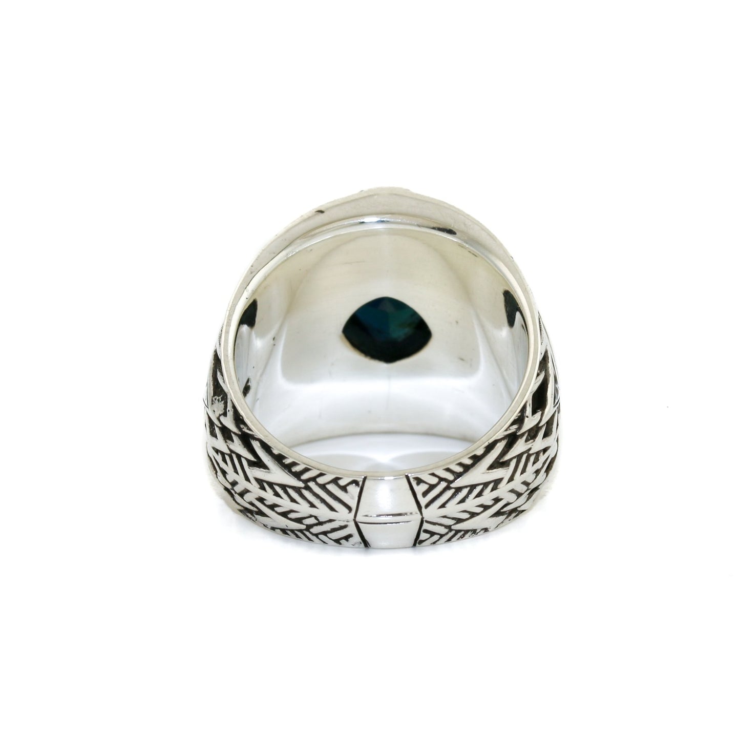 Heavy "Rigel" Signet x Blue Montana Sapphire - Kingdom Jewelry