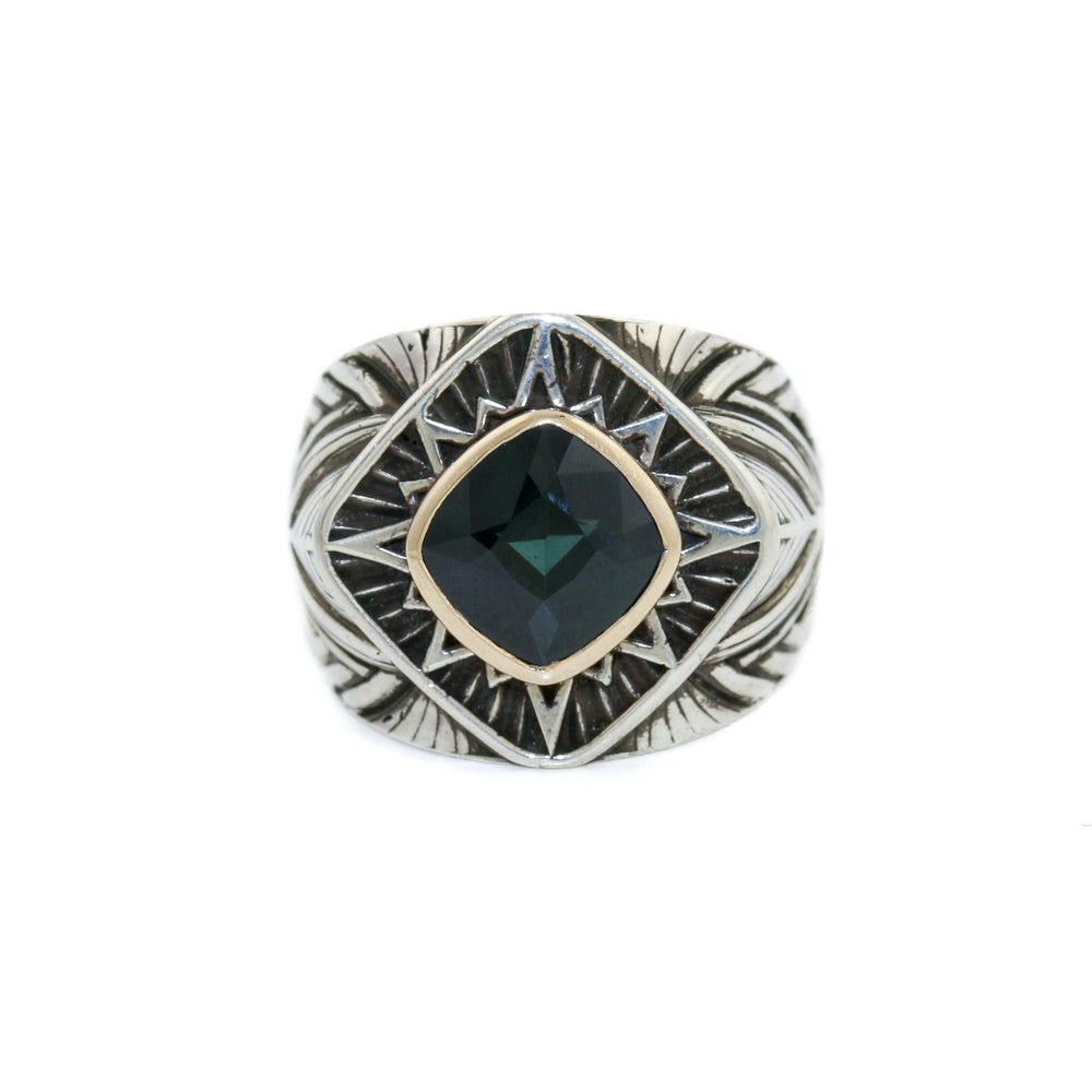 
                      
                        Heavy "Rigel" Signet x Blue Montana Sapphire - Kingdom Jewelry
                      
                    