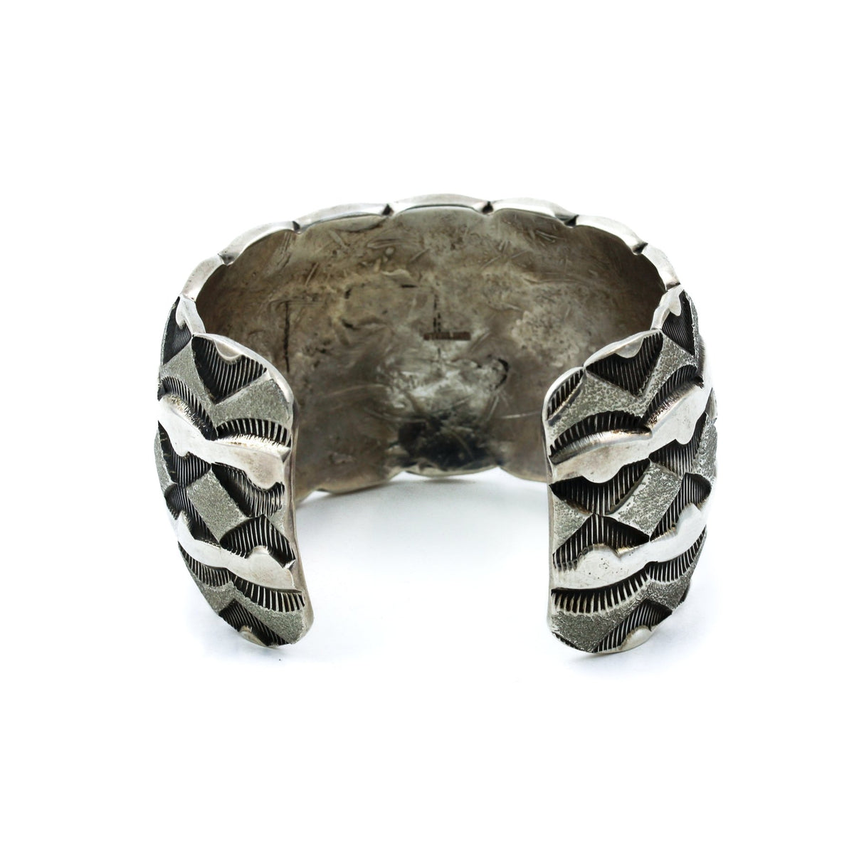 Heavy Stamped Navajo Cuff - Kingdom Jewelry
