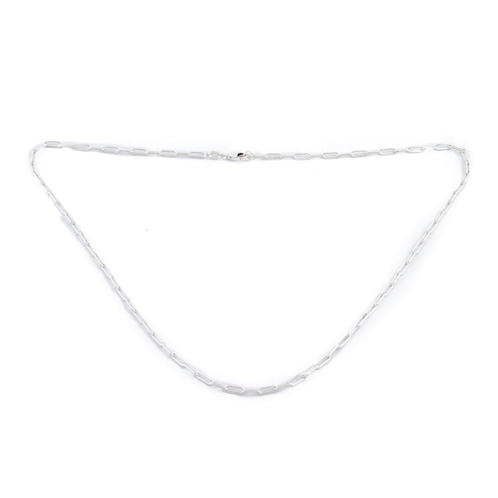 Hefty Paperclip Sterling Silver Chain Necklace - Kingdom Jewelry