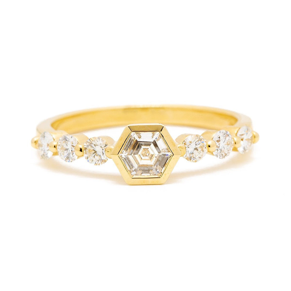 
                      
                        Hex-Cut Diamond Engagement Ring - Kingdom Jewelry
                      
                    