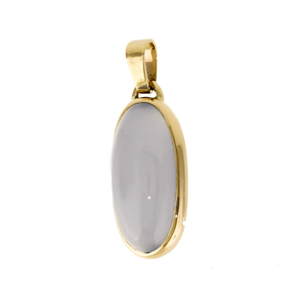 
                      
                        Holly Blue Chalcedony Oval Pendant x 14k Gold - Kingdom Jewelry
                      
                    