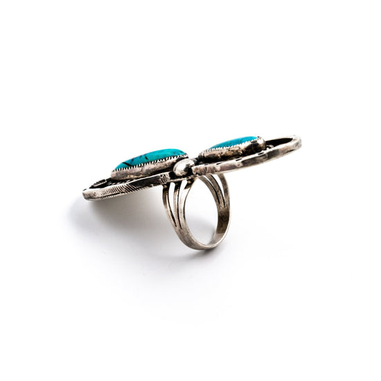 Horseshoe Morenci Turquoise Ring - Kingdom Jewelry