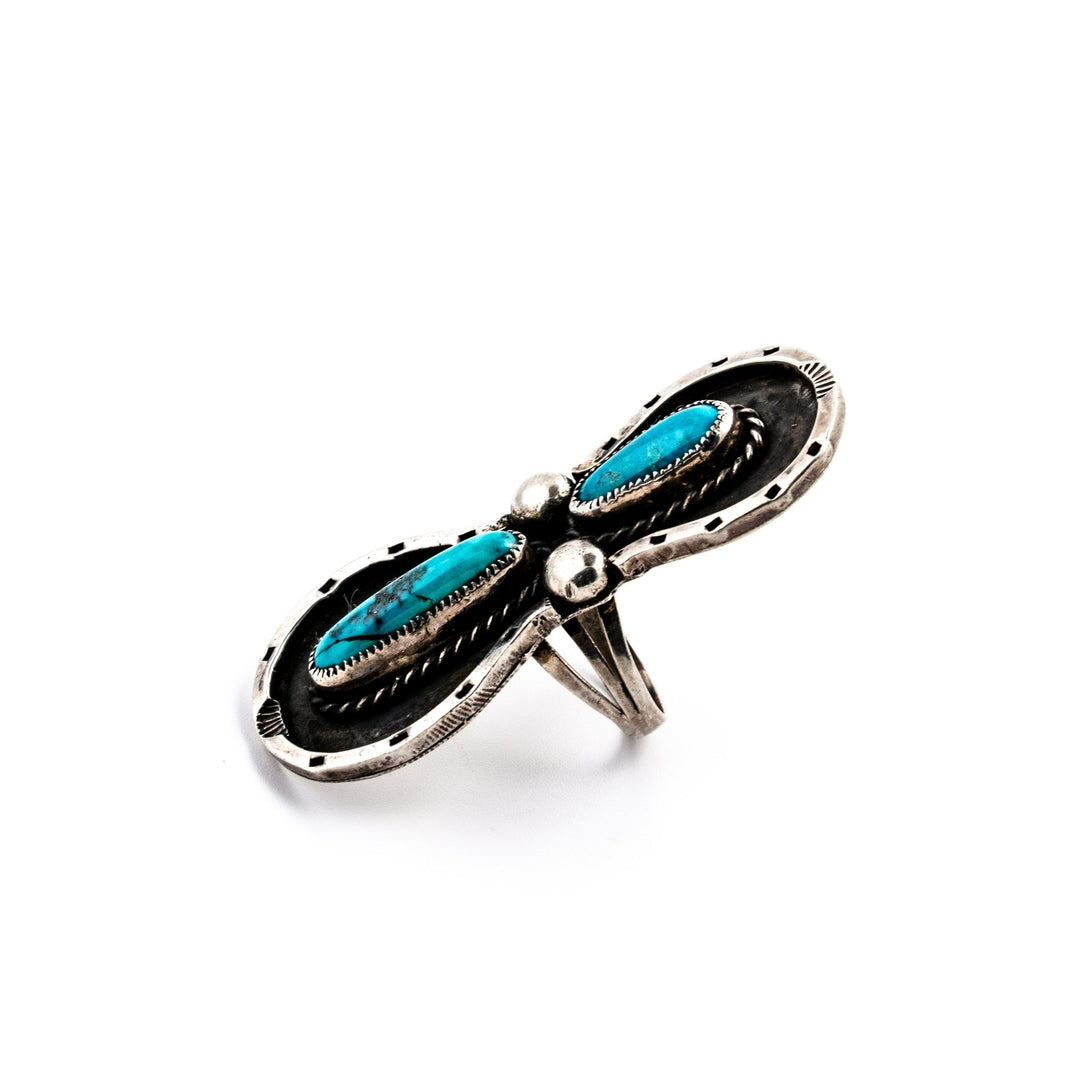 Horseshoe Morenci Turquoise Ring - Kingdom Jewelry