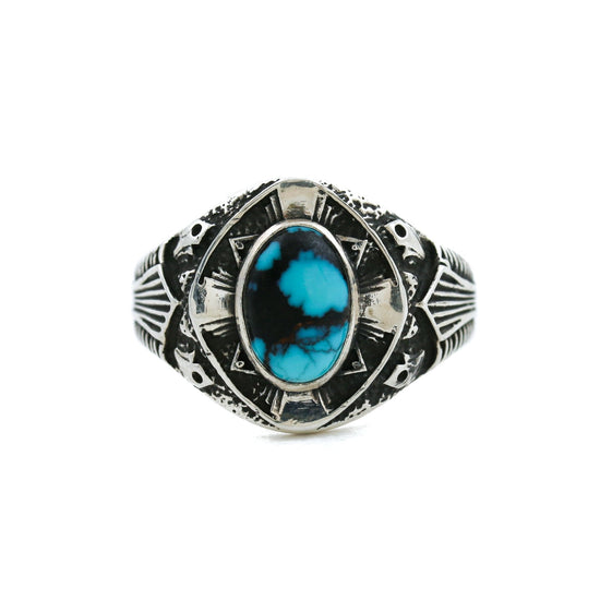 Hubei Turquoise "St. Augustine" Ring - Kingdom Jewelry