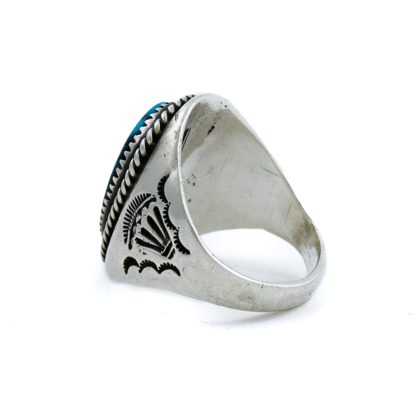 Hubei Turquoise Vintage Navajo Ring - Kingdom Jewelry