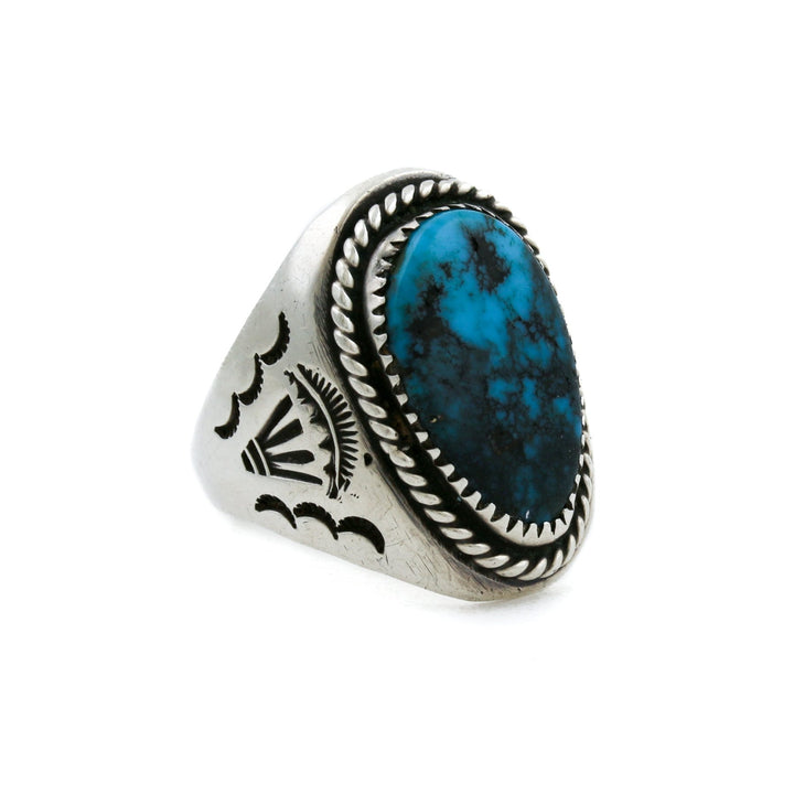 Hubei Turquoise Vintage Navajo Ring - Kingdom Jewelry