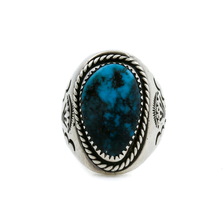Hubei Turquoise Vintage Navajo Ring - Kingdom Jewelry