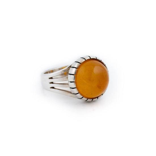 Humble Baltic Amber Ring - Kingdom Jewelry