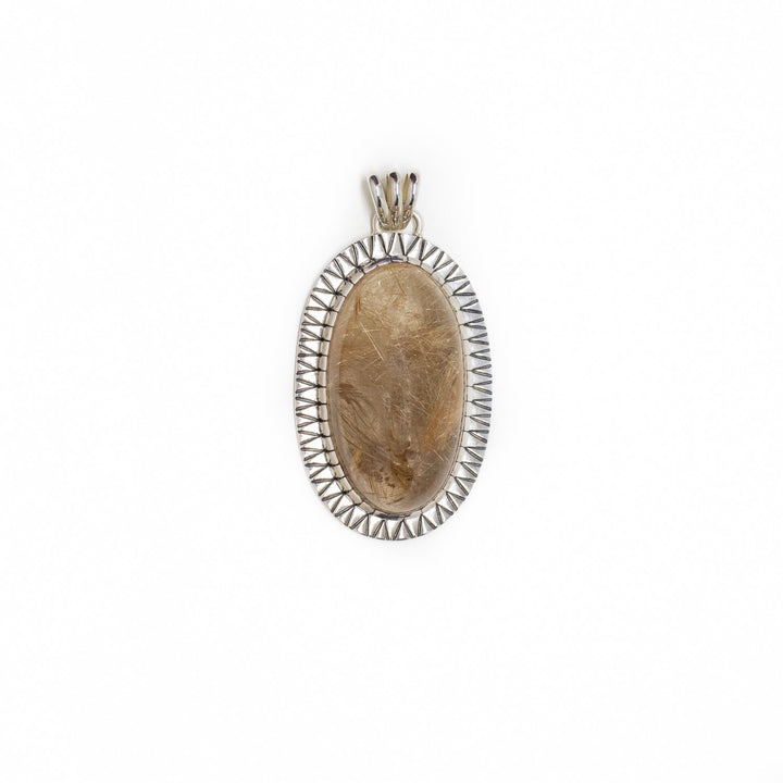Illuminated Rutilated Quartz Pendant - Kingdom Jewelry