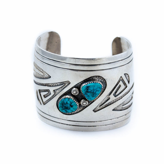 Incredible 1980's Navajo Cuff - Kingdom Jewelry