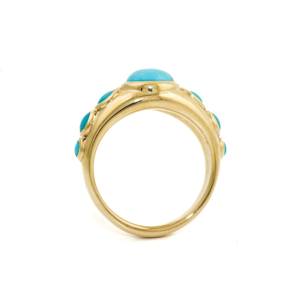 
                      
                        Jamila Turquoise 14k Gold Gypsy Ring - Kingdom Jewelry
                      
                    