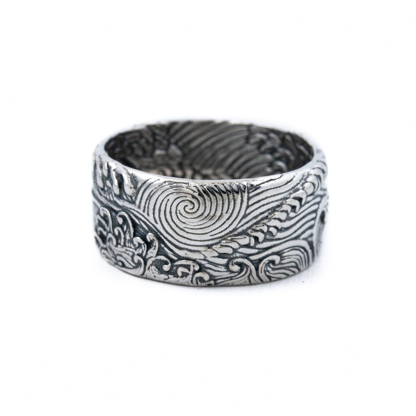 Japanese Wave Band Ring - Kingdom Jewelry