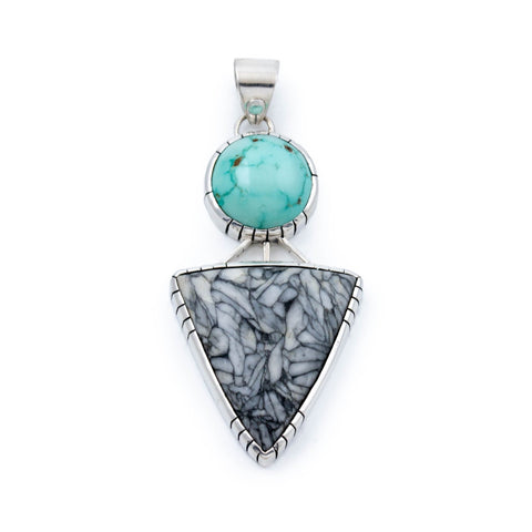 Jasper and Turquoise Pendant - Kingdom Jewelry