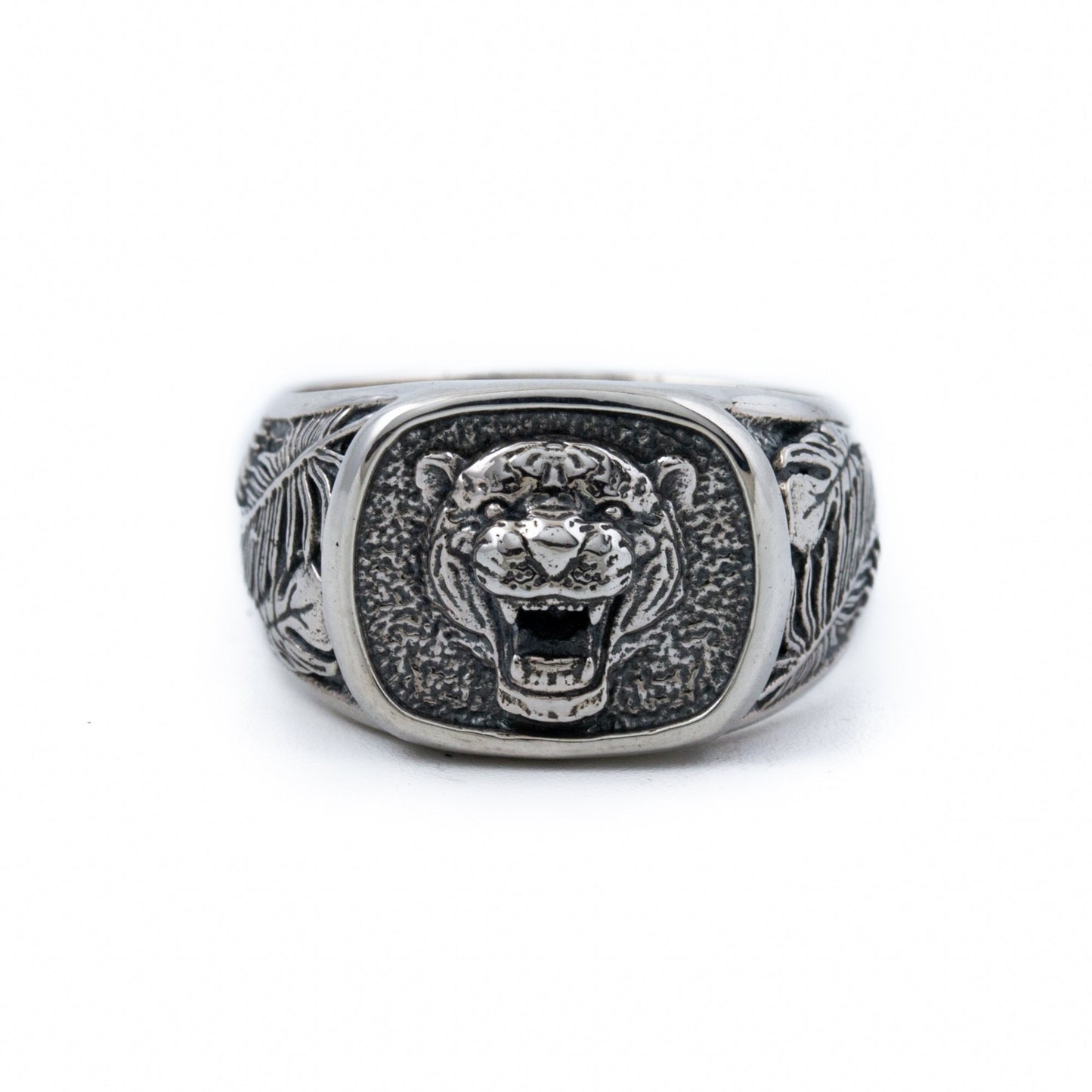 Jungle Tiger Signet Ring - Kingdom Jewelry