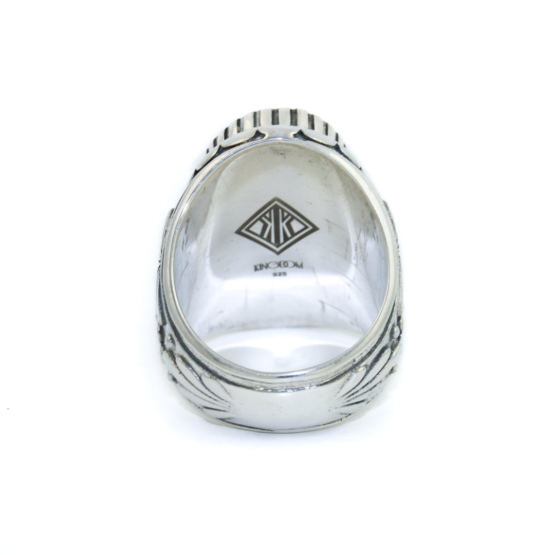 "Kiku" Ring x Blue Tiger's Eye - Kingdom Jewelry