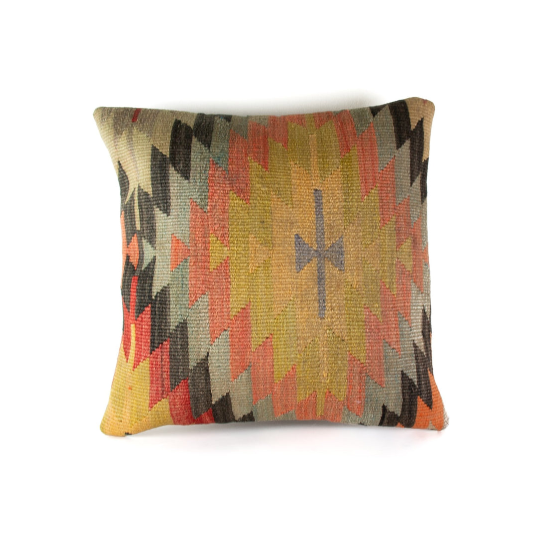 Kilim "Jagged Diamond" Pillow Cover - Kingdom Jewelry