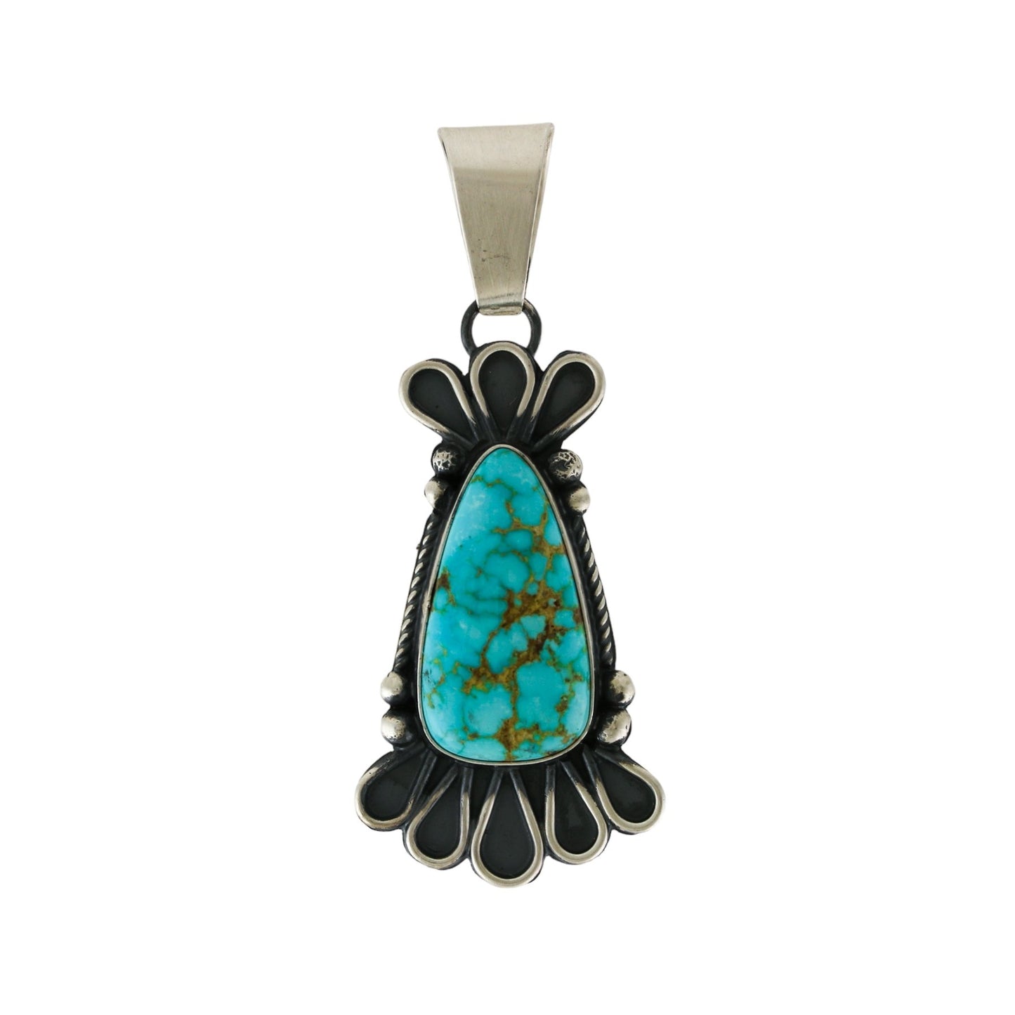 Kingman Turquoise Navajo Pendant - Kingdom Jewelry