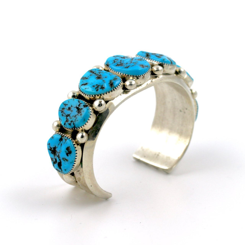 Kingman Turquoise Row Cuff - Kingdom Jewelry