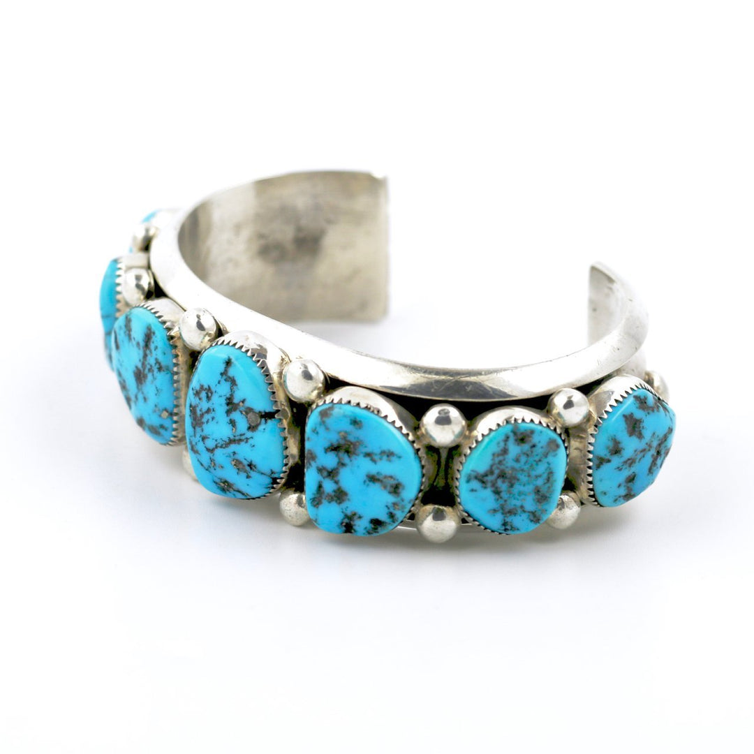 Kingman Turquoise Row Cuff - Kingdom Jewelry