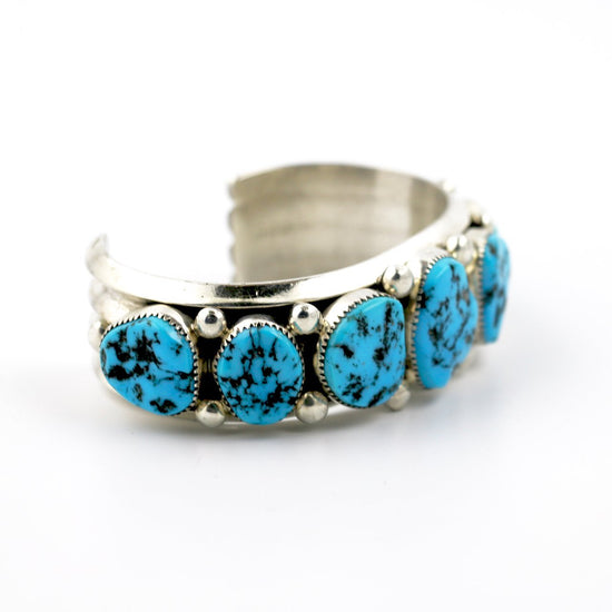 Kingman Turquoise Row Cuff - Kingdom Jewelry