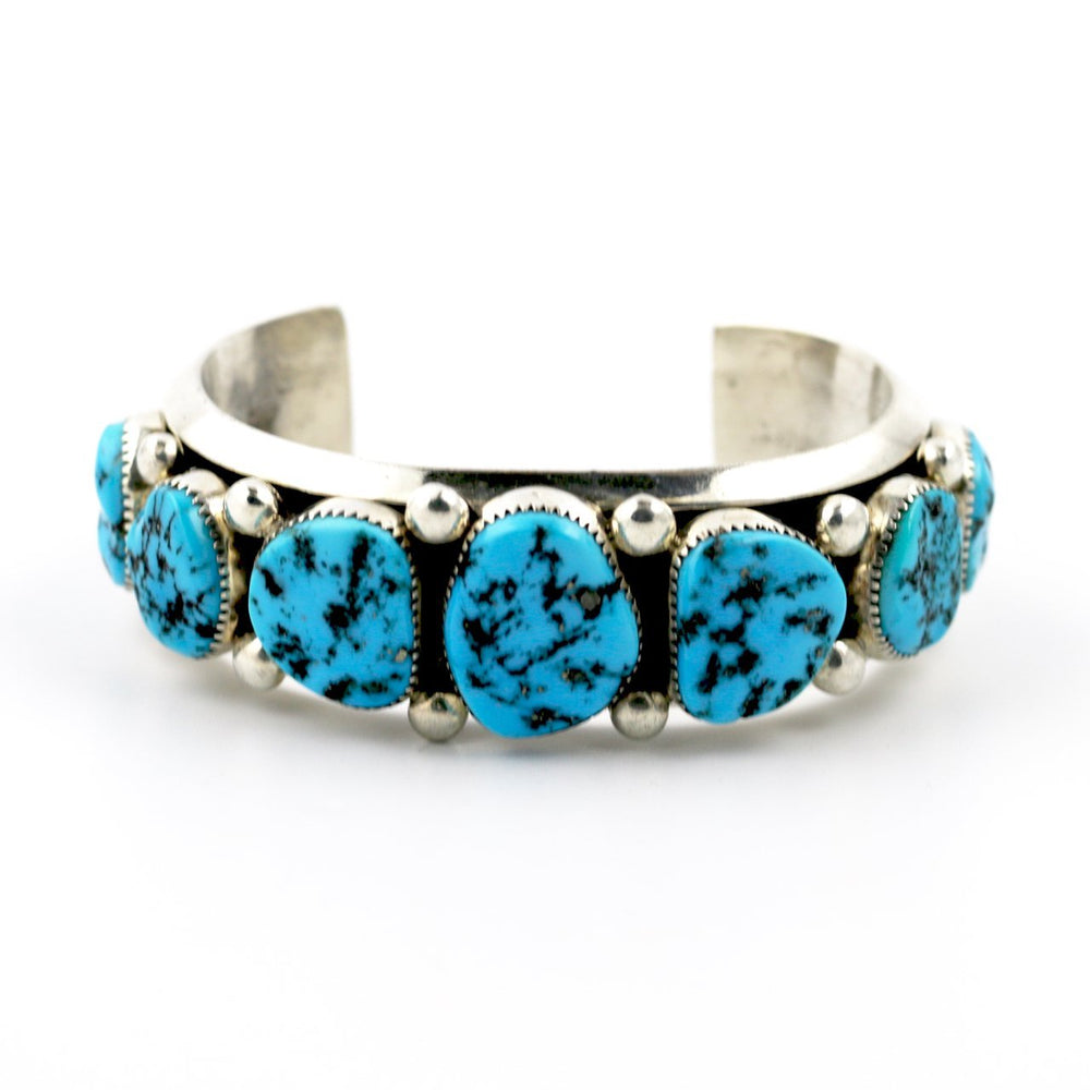 Kingman Turquoise Row Cuff - Kingdom Jewelry