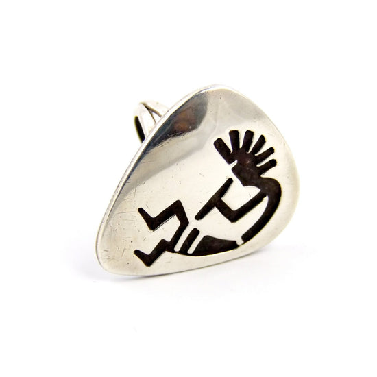 Kokopelli Hopi Sterling Silver Ring - Kingdom Jewelry