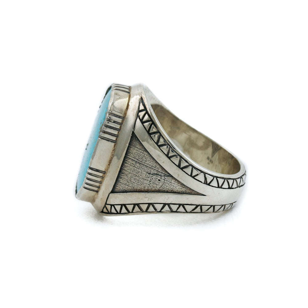 
                      
                        Lambda Λ Ring x Natural Kingman Turquoise - Kingdom Jewelry
                      
                    