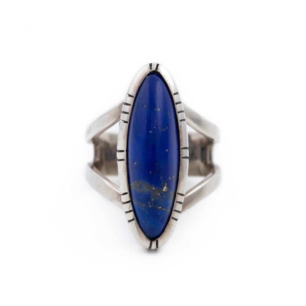 Lapis Lazuli Blade Ring - Kingdom Jewelry