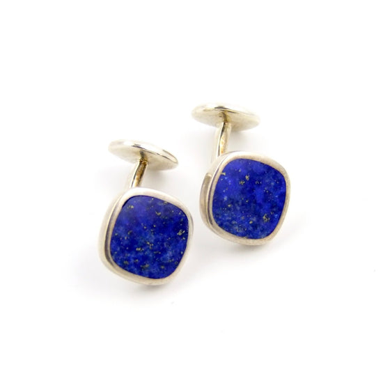Lapis Lazuli Inlay Cufflinks - Kingdom Jewelry