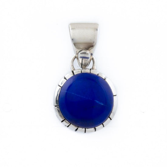 Lapis Lazuli Round Pendant - Kingdom Jewelry