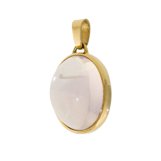 Lavender Quartz Oval Pendant x 14k Gold - Kingdom Jewelry