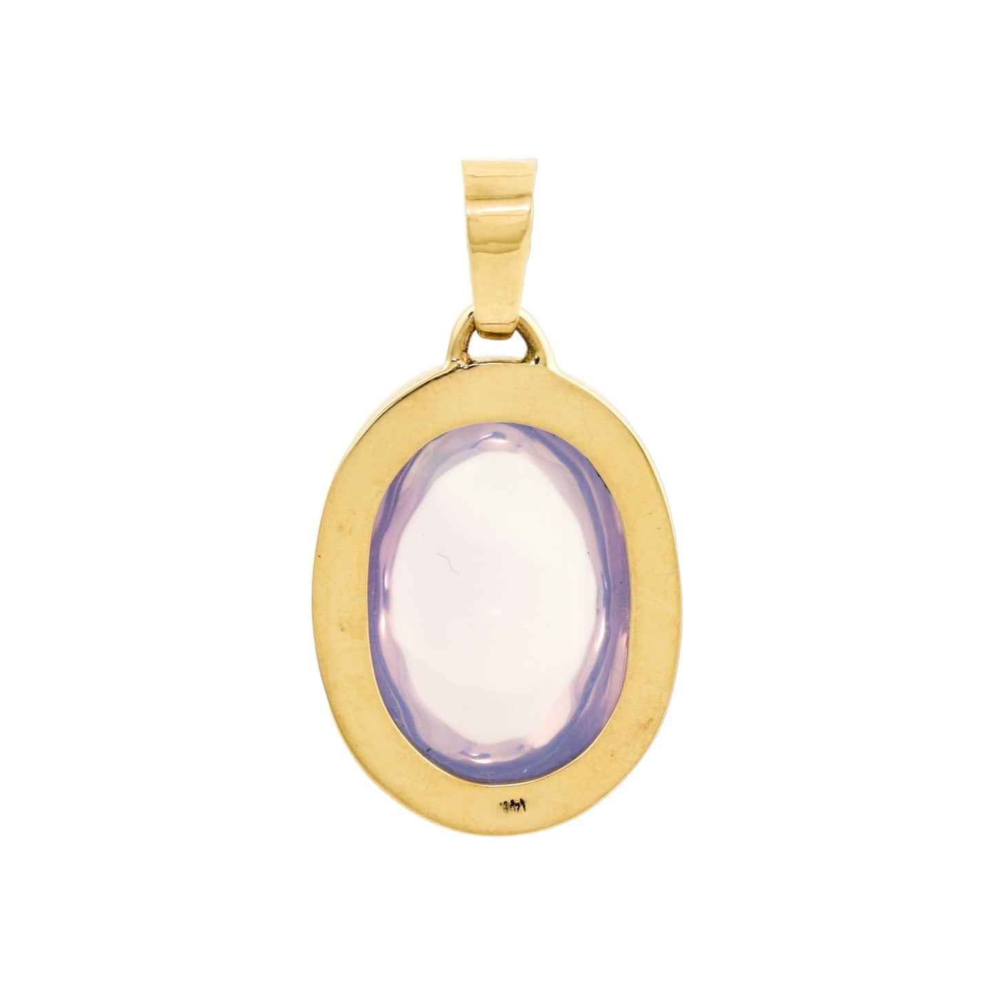 Lavender Quartz Oval Pendant x 14k Gold - Kingdom Jewelry