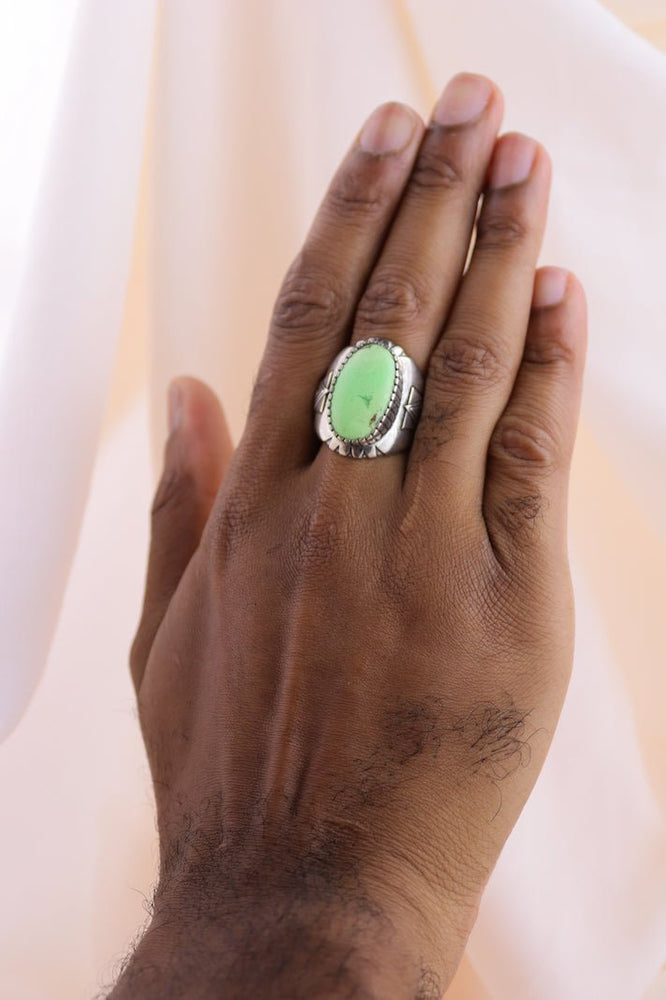 
                      
                        Lemon Chrysoprase "Alpha" Ring - Kingdom Jewelry
                      
                    