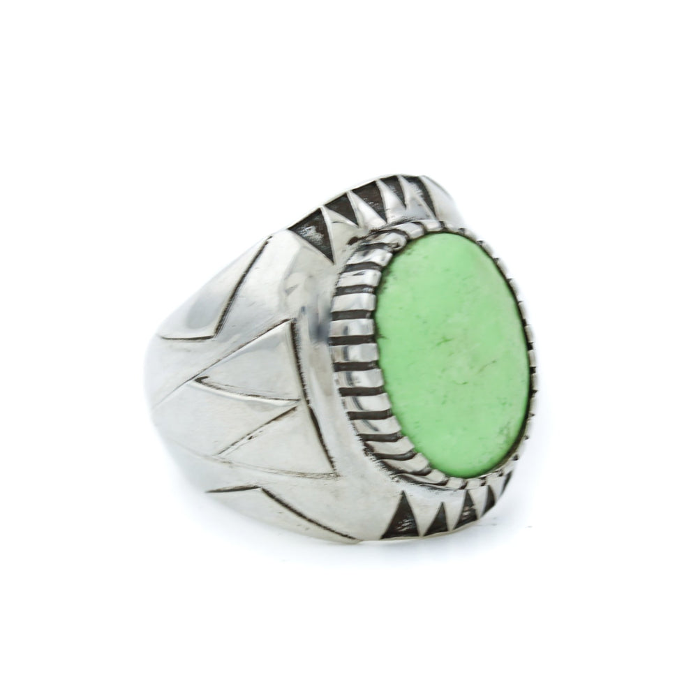 
                      
                        Lemon Chrysoprase "Delta" Ring - Kingdom Jewelry
                      
                    