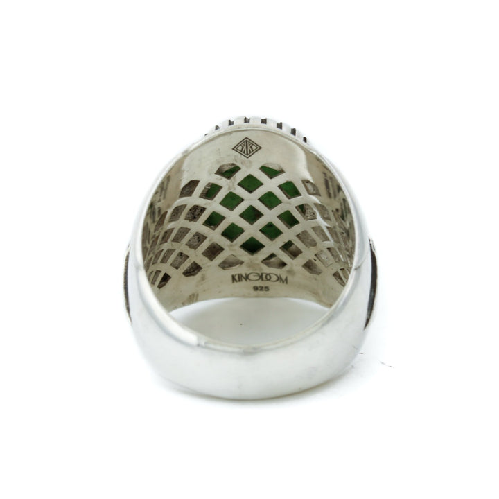 Lemon Chrysoprase "Delta" Ring - Kingdom Jewelry