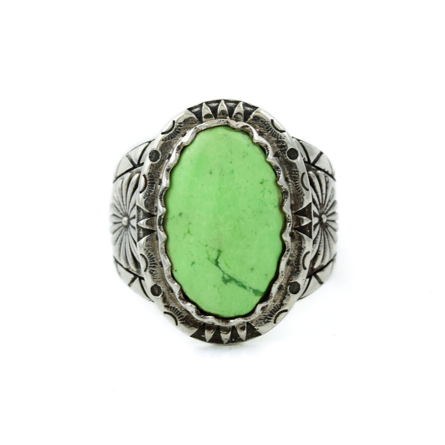 Lemon Chrysoprase "Imperial Seal" Ring - Kingdom Jewelry