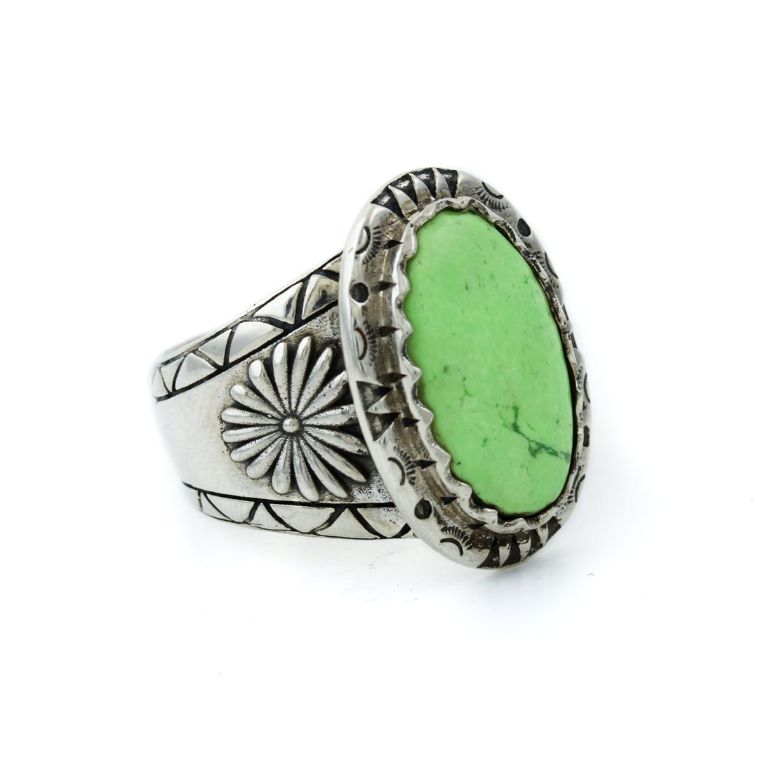 Lemon Chrysoprase "Imperial Seal" Ring - Kingdom Jewelry