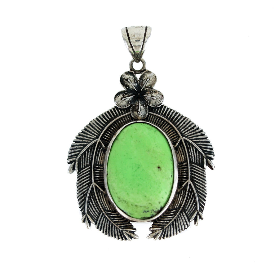 Lemon Chrysoprase "Kamayan" Pendant - Kingdom Jewelry