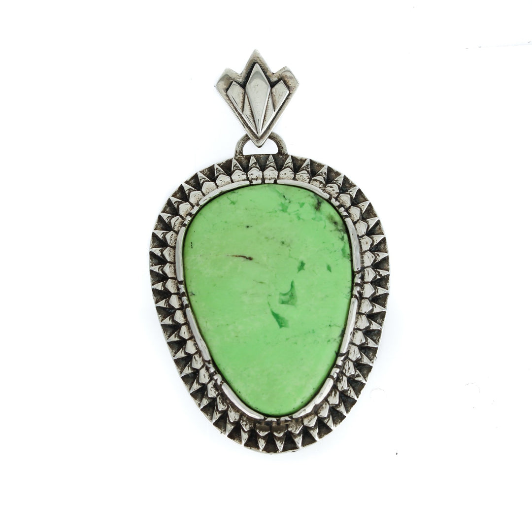 Lemon Chrysoprase "Sunburst" Pendant - Kingdom Jewelry