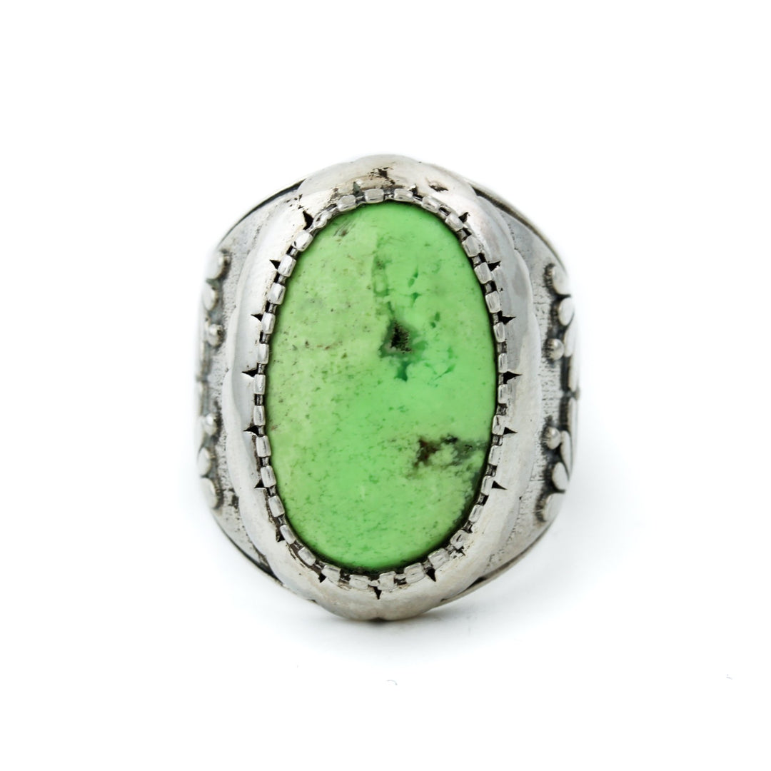 Lemon Chryspoprase "Kiku" Rnig - Kingdom Jewelry