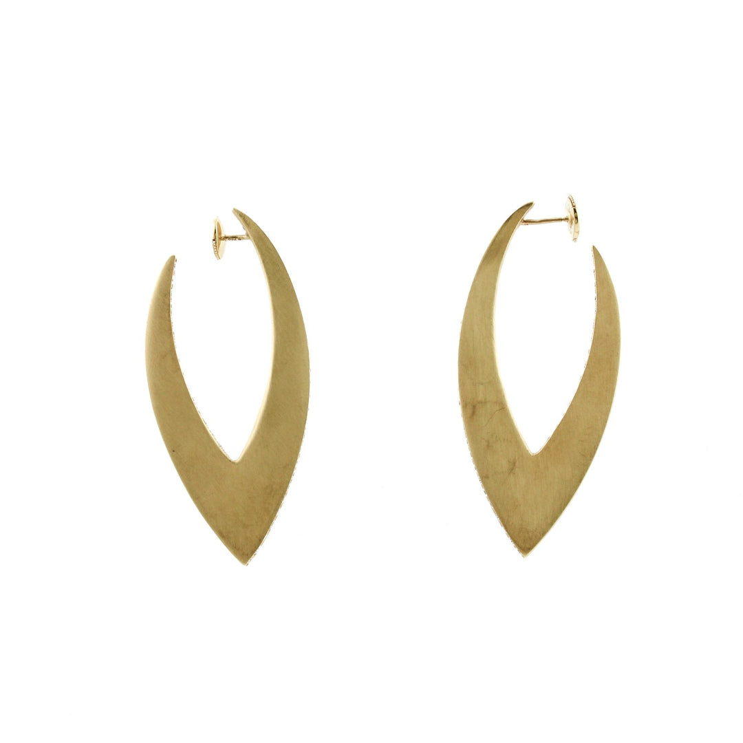 Louvre 18k Gold Diamond Earrings - Kingdom Jewelry