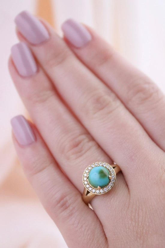 Luna Blue Turquoise Ring - Kingdom Jewelry
