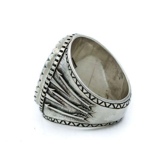 Malachite "Arrow" Ring - Kingdom Jewelry