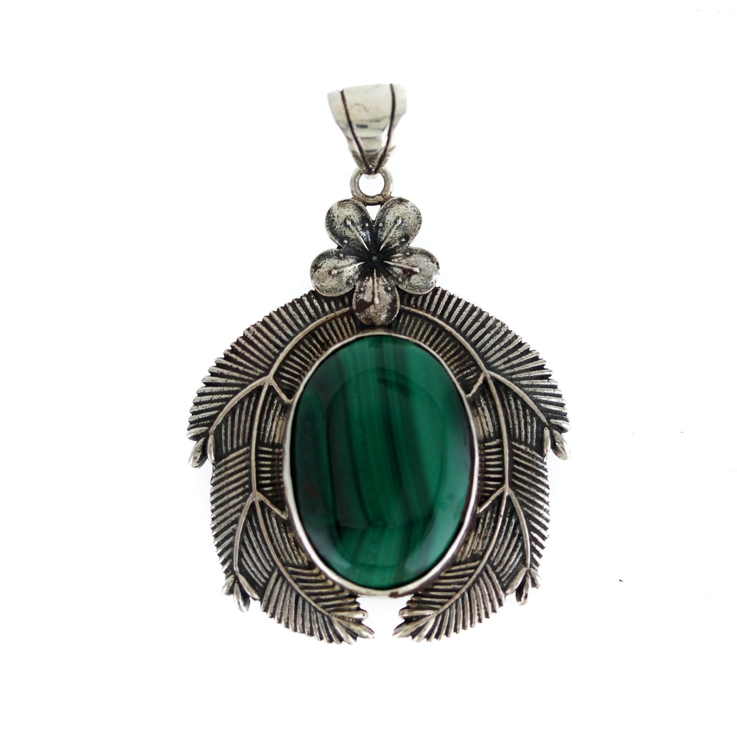 Malachite "Kamayan" Pendant - Kingdom Jewelry