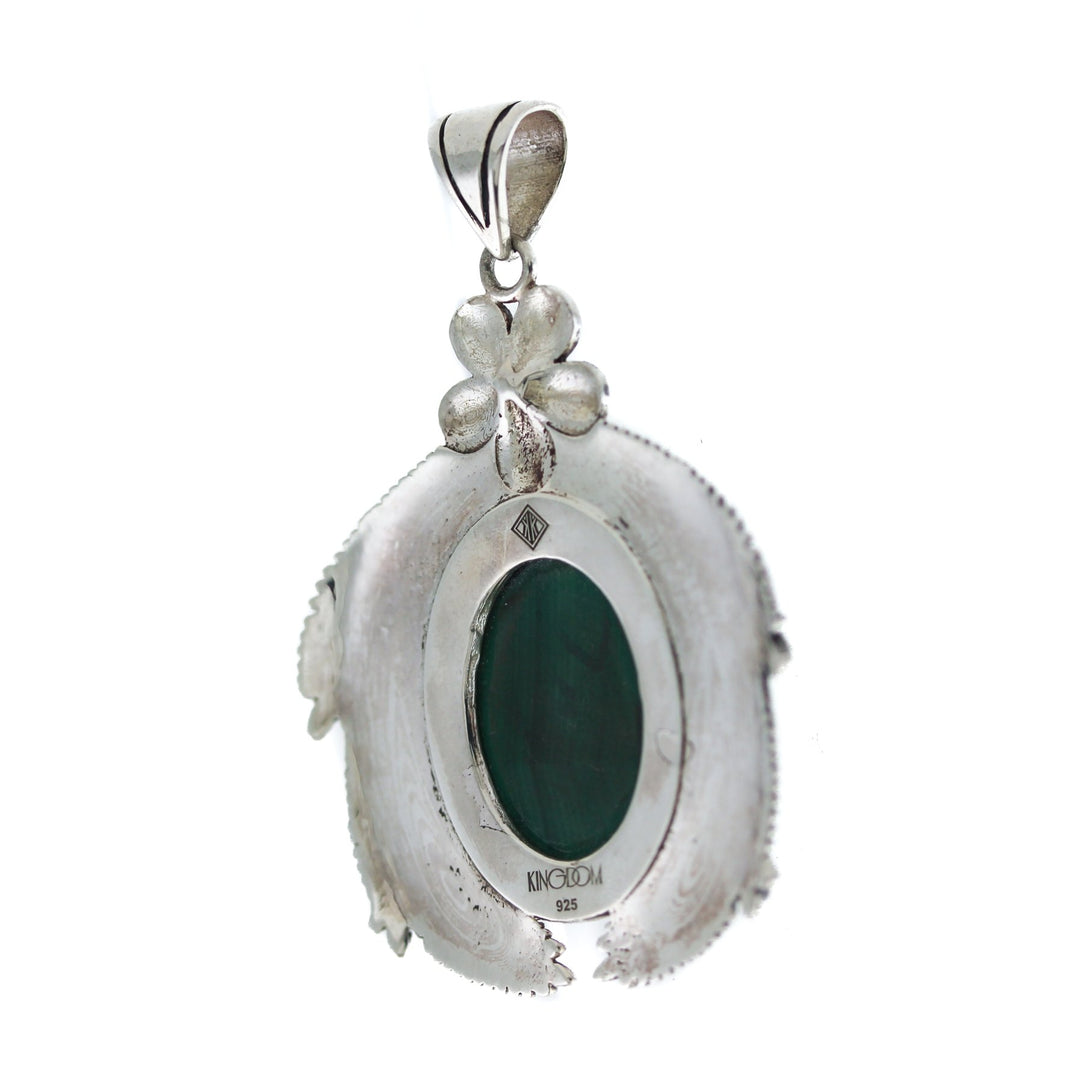 Malachite "Kamayan" Pendant - Kingdom Jewelry