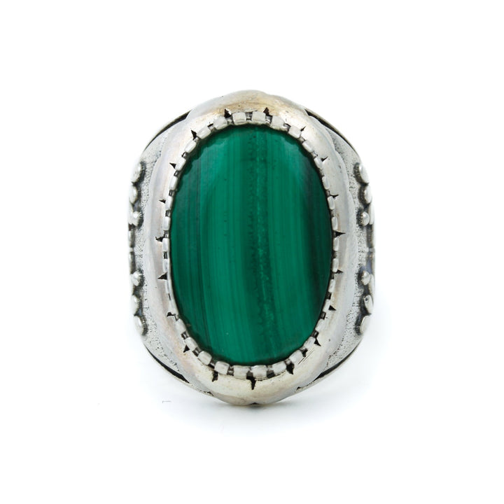 Malachite "Kiku" Ring - Kingdom Jewelry