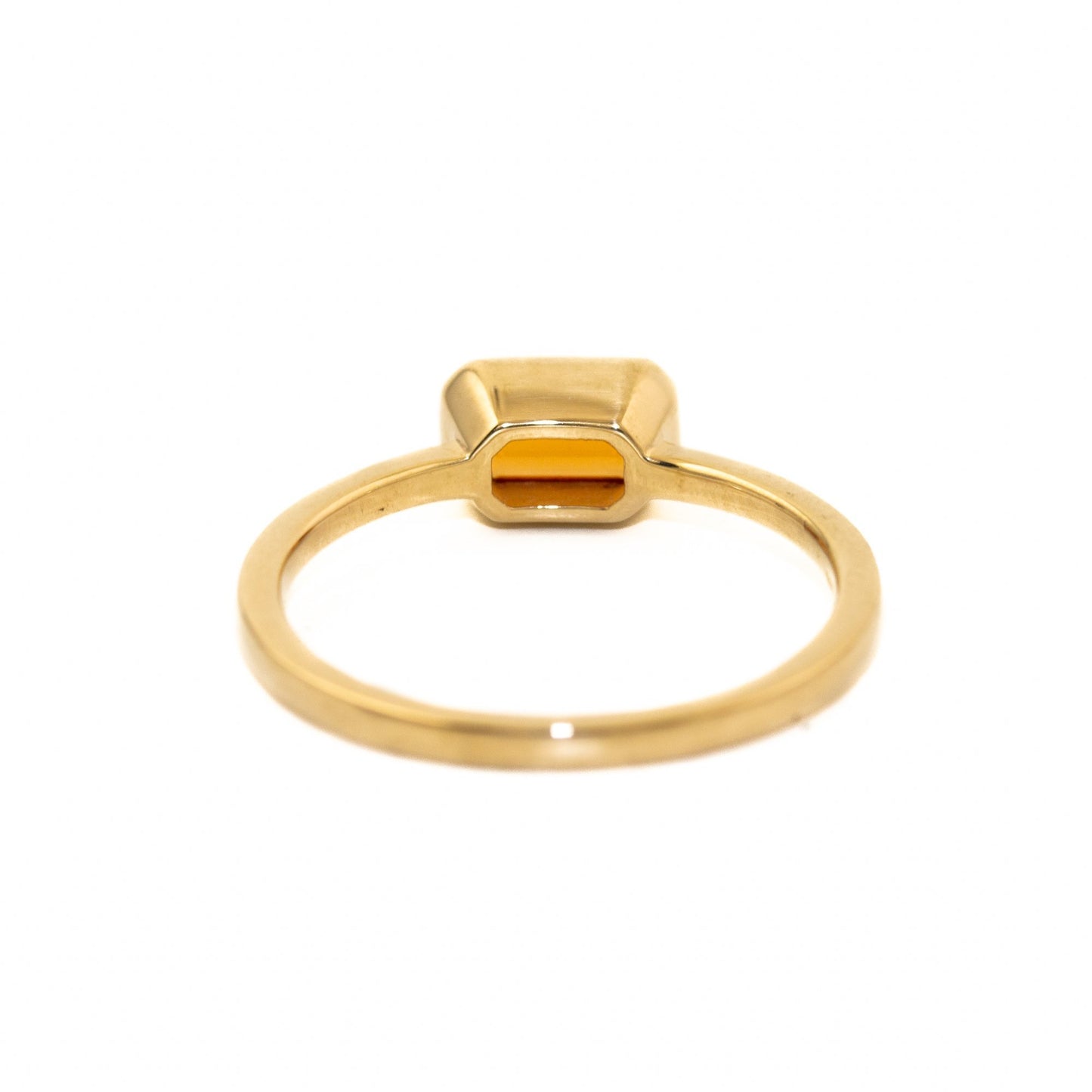 Mandarin Garnet Engagement Ring - Kingdom Jewelry