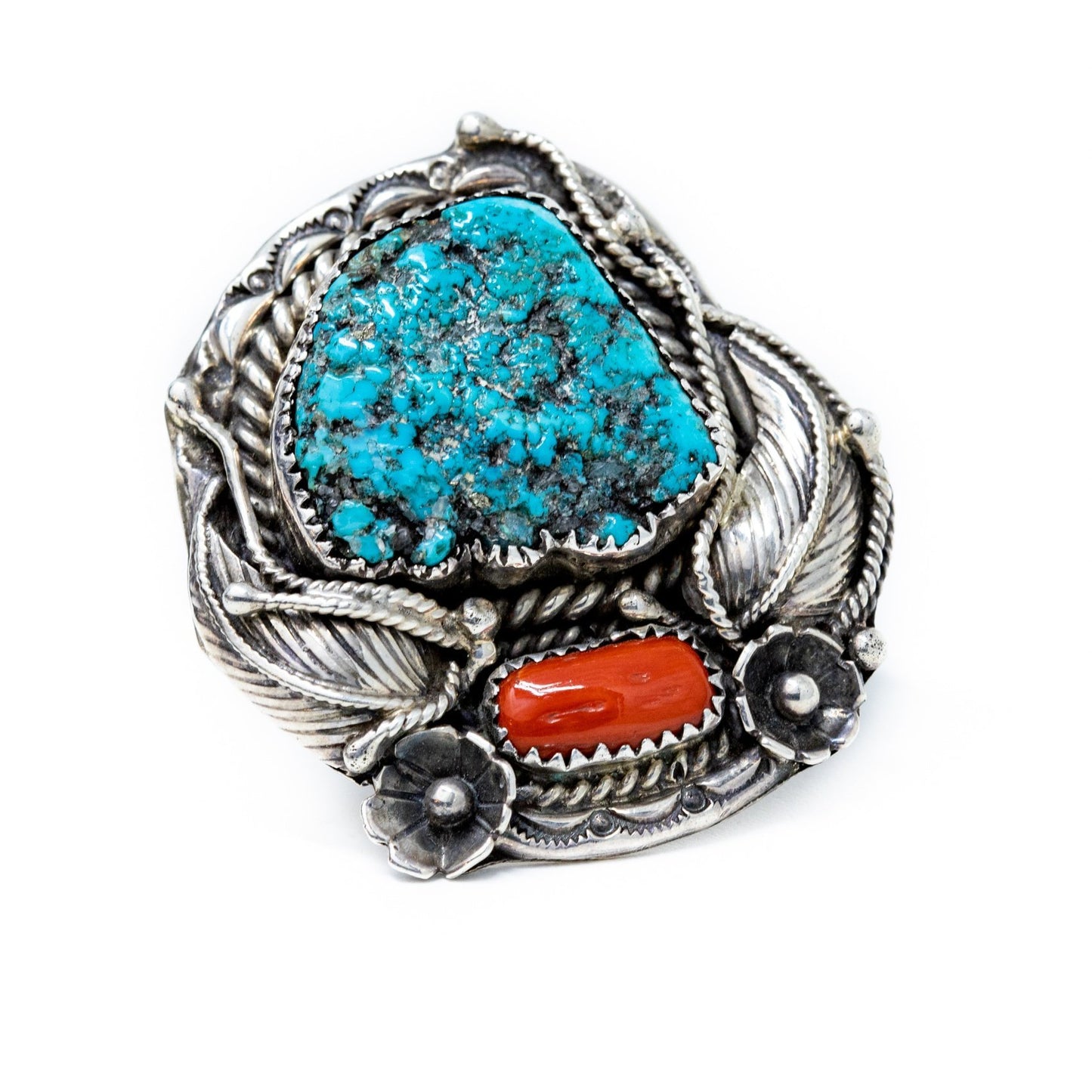 Massive 1970s Turquoise Ring - Kingdom Jewelry
